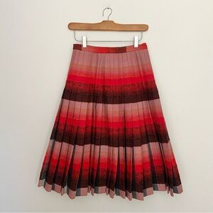 Vintage 1950 Sportrite Reversible wool skirt black red grey Autumn Blaze